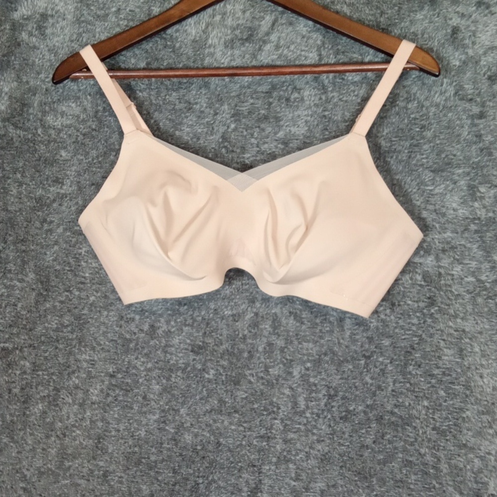 Honeylove Soft Cream Bra Crossover Bra Womens 38/C Intimates - Picture 4 of 7